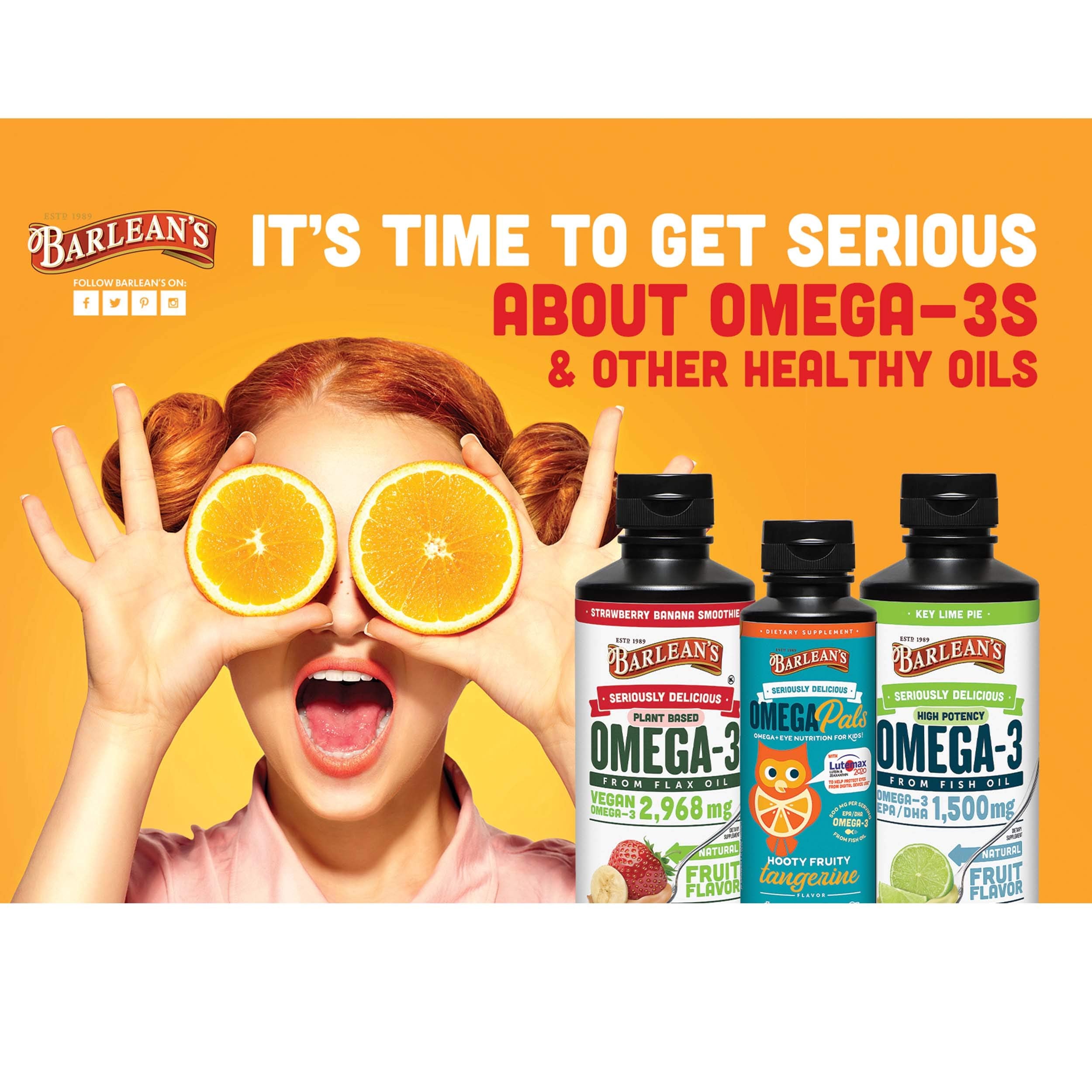 Barlean's Omega 3 producido en Estados Unidos, alta calidad.