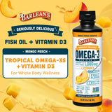 Textura cremosa de Barlean's Omega 3 facilita la absorción sin sabor a pescado.