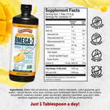 Omega-3 emulsión de Barlean's con alta biodisponibilidad para digestión suave.
