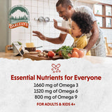 Mezcla en smoothie con Barlean's Vegan Omega 3-6-9 textura cremosa