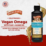 Barlean's Vegan Omega, servido en cucharada diaria, fácil de tomar.