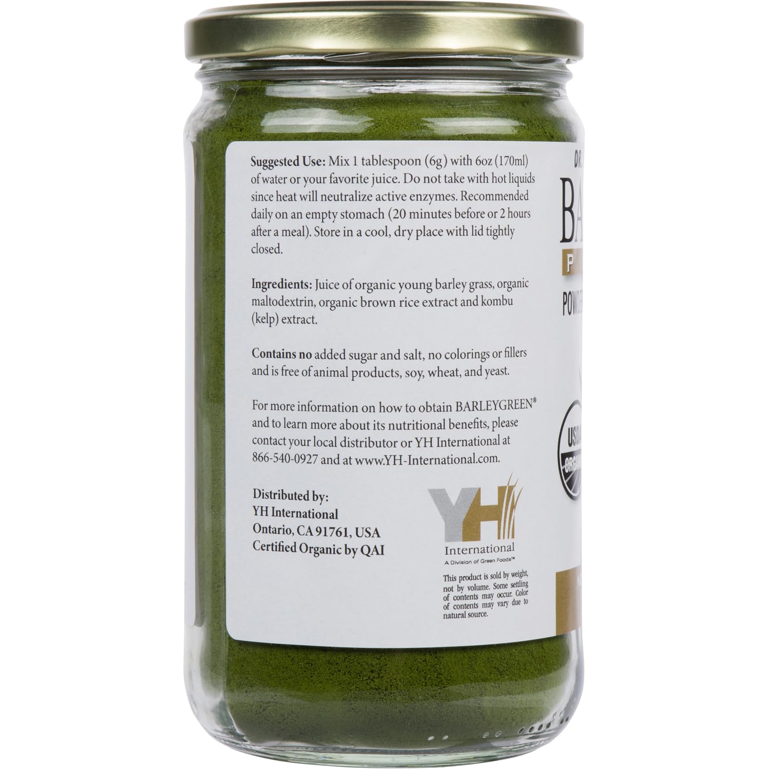 BARLEYGREEN mezcla en agua en vaso, fácil de consumir en cualquier momento.