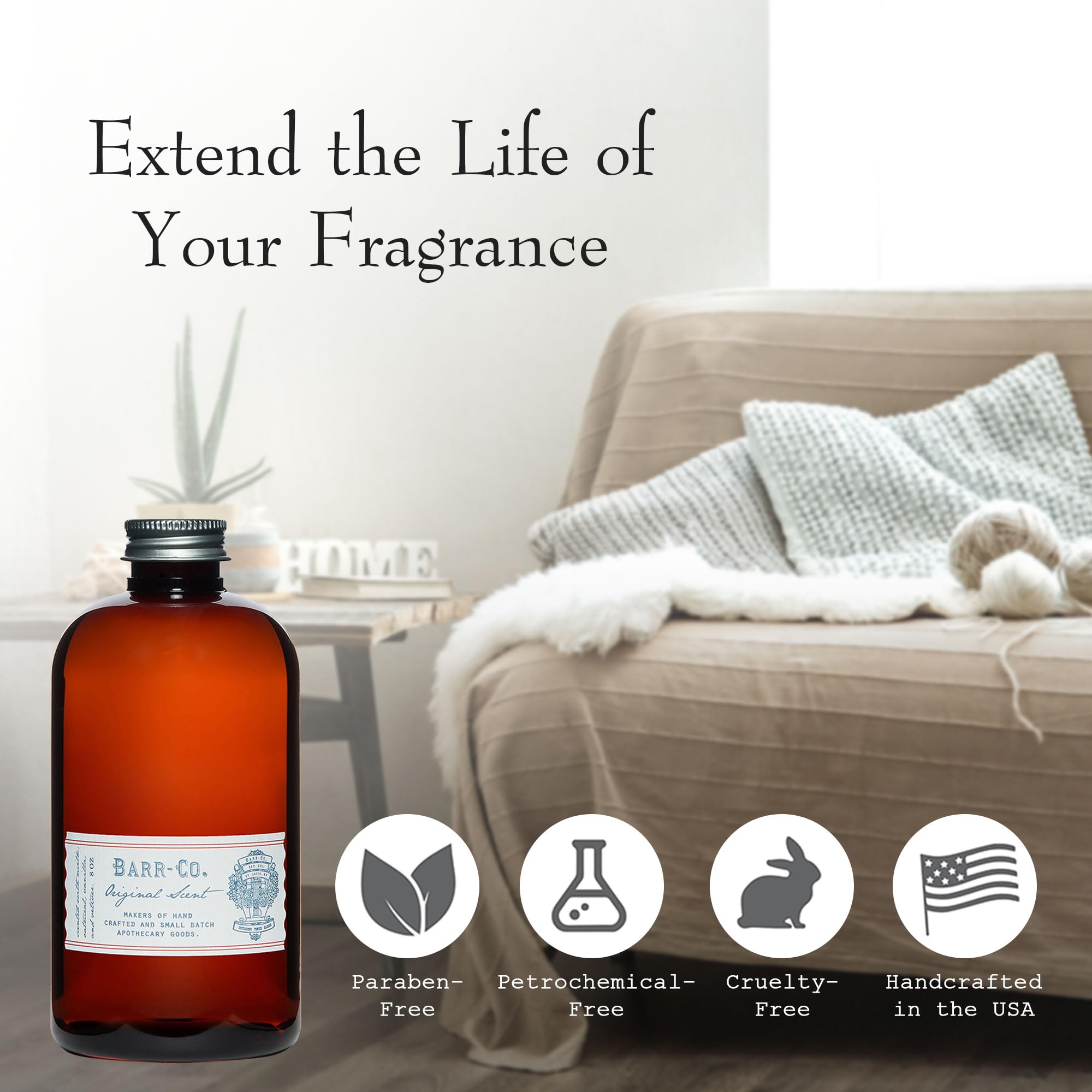 Barr Co recambio de difusor para baño con fragancia natural y calmante
