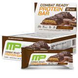 Barra MusclePharm Combat Sport de chocolate y cacahuete, ideal para energía en entrenos
