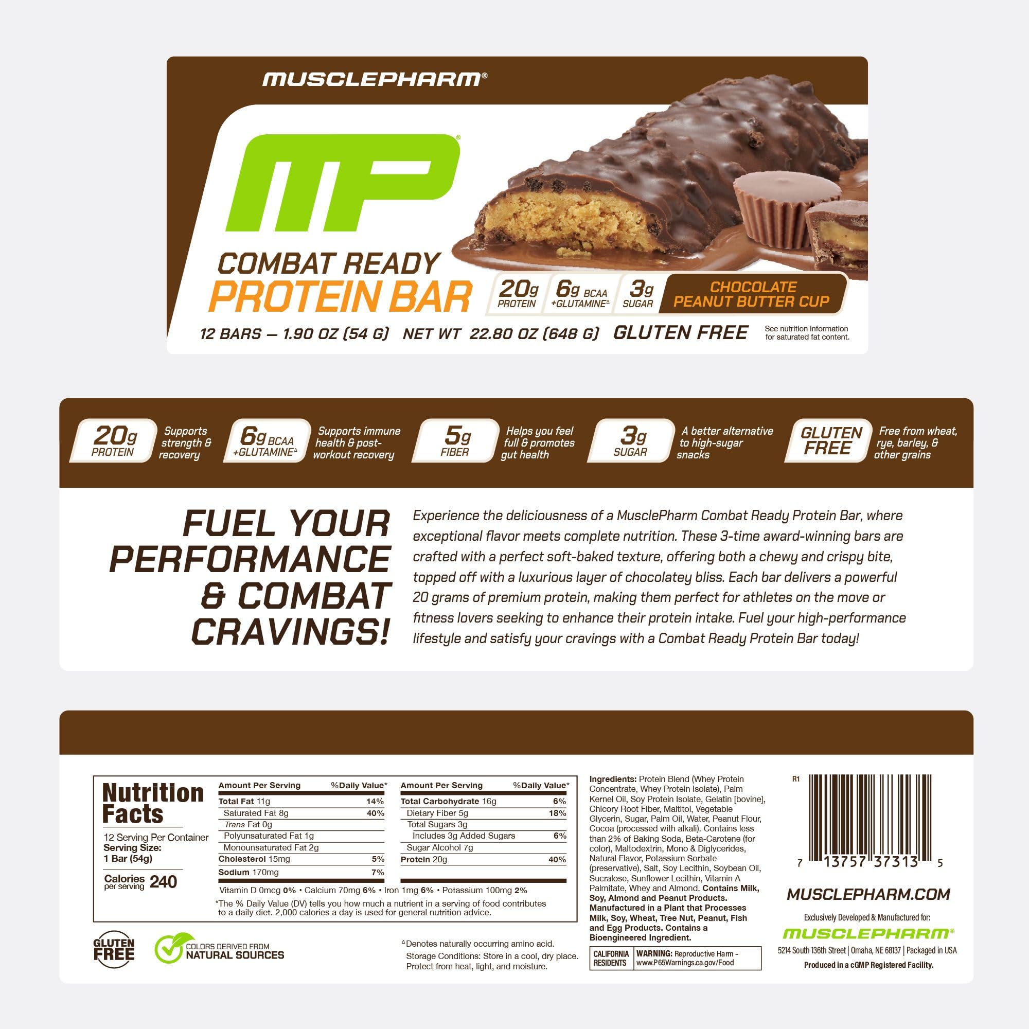 Post-entreno práctico, MusclePharm Combat Sport ayuda a reponer energía