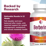 Caja de presentación Barton Nutrition Berberina para almacenamiento seguro