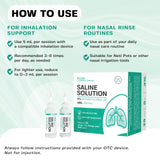 BASE LABORATORIES Aire salino en casa para irrigación nasal.