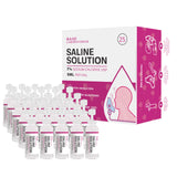 BASE LABORATORIES Solución salina 7% en frascos de 5 ml para nebulización en casa.