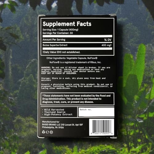 Based Supplements Butea envase-capsulas: dosis precisa para uso diario