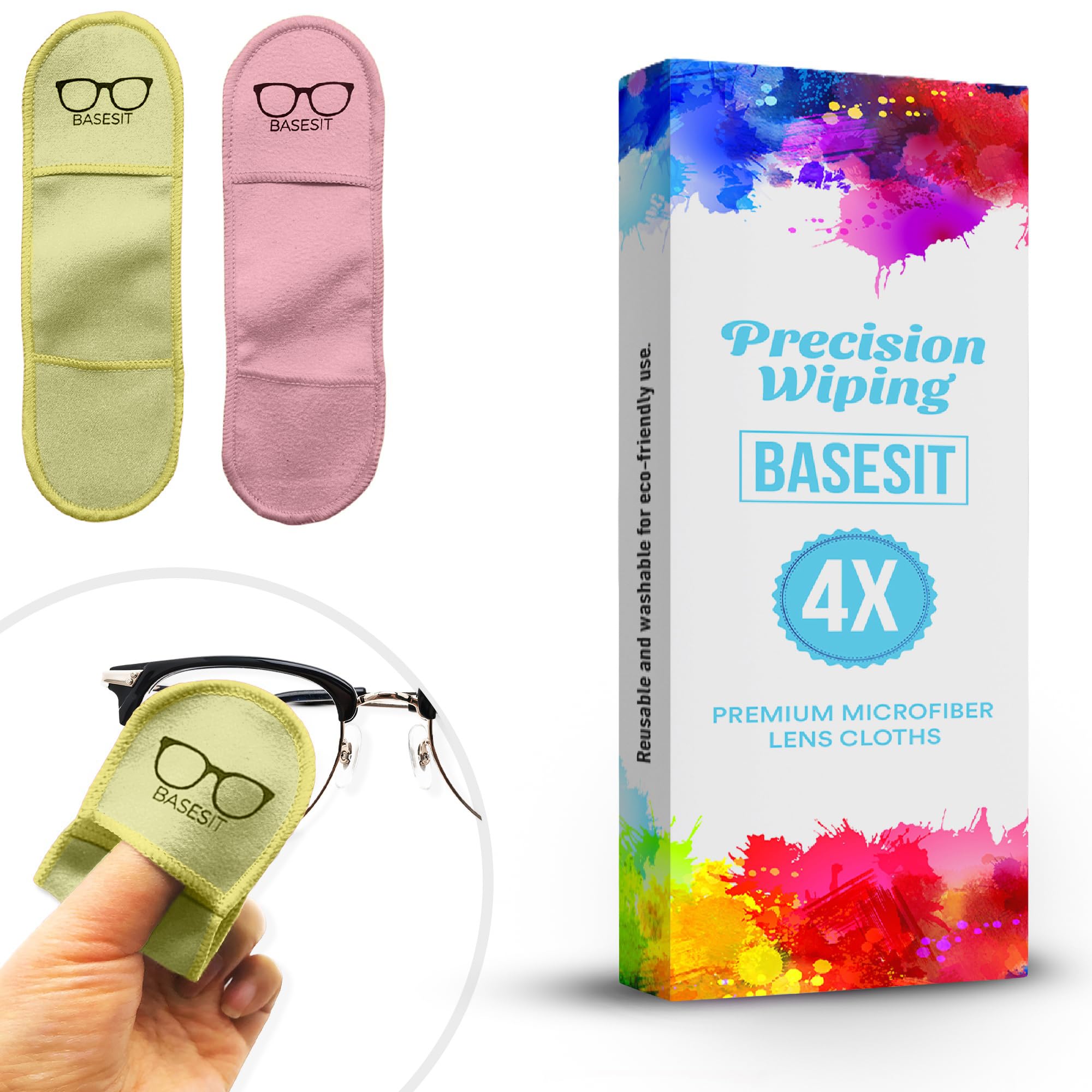 Basesit paño limpiador para gafas: limpieza suave sin rayas.