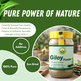 Giloy Powder para té de hierbas, mezcla suave y rápida