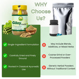 Producto vegano sin gluten y sin OGM de BASIC AYURVEDA Giloy Powder