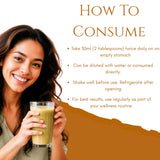 BASIC AYURVEDA Triphala Jugo: empaque simple y natural para ritual diario.