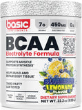 BASIC SUPPLEMENTS BCAA EN POLVO en bote, para recuperación muscular.