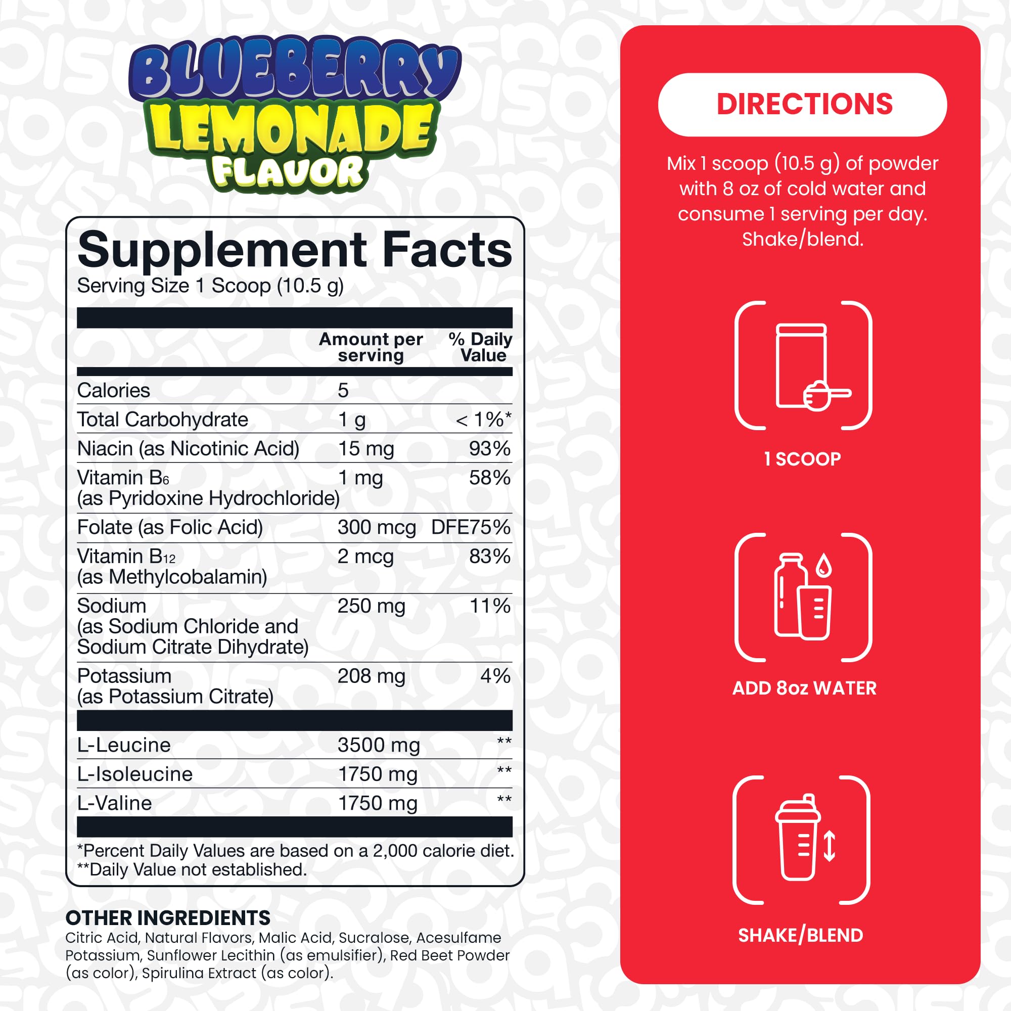 BASIC SUPPLEMENTS BCAA EN POLVO, icono sin azúcar para dieta.