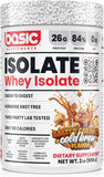 Basic Supplements Basic Whey Isolate en el bote, 26 g de proteína por porción para recuperación muscular.