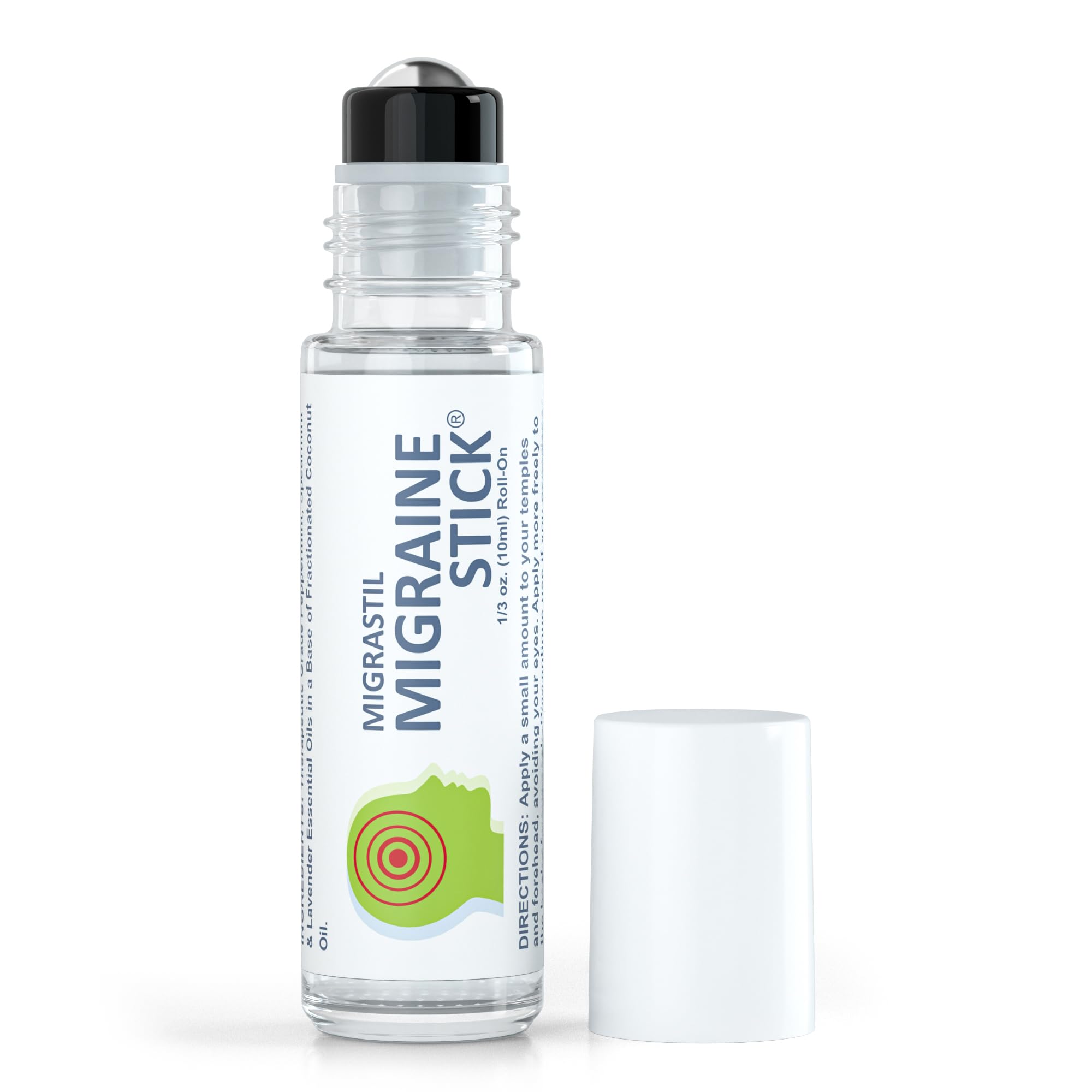 Basic Vigor Migrastil aplica enfriamiento rápido en las sienes.
