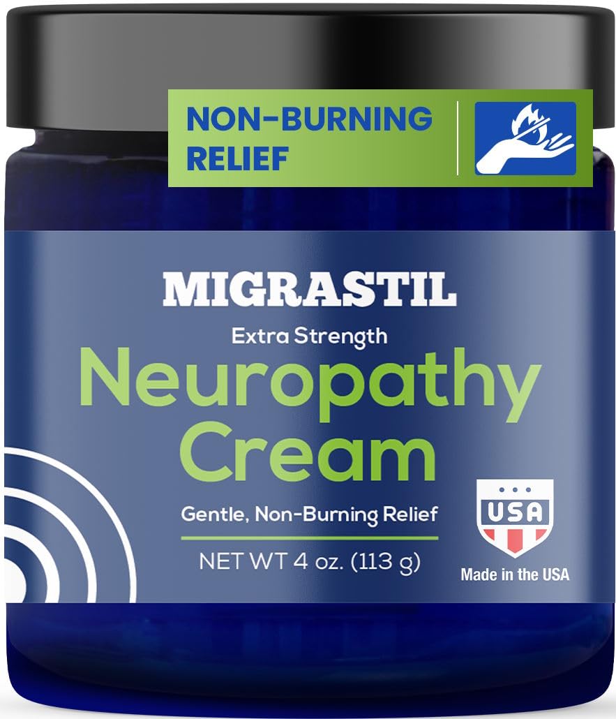 Basic Vigor Migrastil, aplicación en manos, alivio suave para neuropatía.