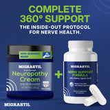 Basic Vigor Migrastil, crema no grasa, absorción rápida para neuropatía.
