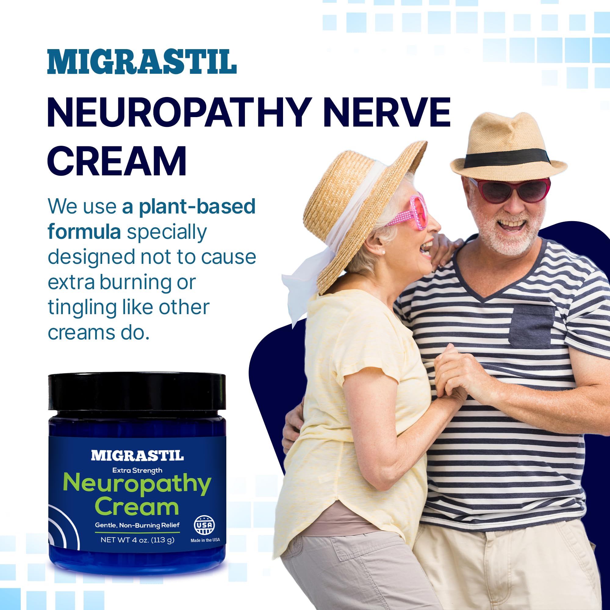 Basic Vigor Migrastil, textura suave, sensación refrescante al aplicar.