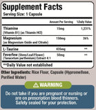 Basic Vigor Migrastil, ingredientes clave, magnesio para apoyar la función cerebral.