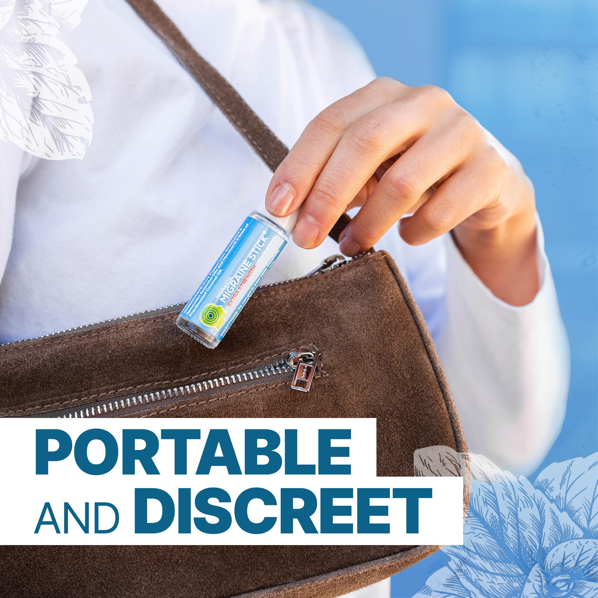 Formato compacto de Migrastil para llevar en bolso