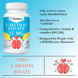 L-metilfolato 15 mg de Basigano para soporte de la vitalidad