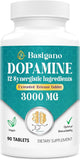 Basigano Dopamina: botella de 90 tabletas para apoyo natural del ánimo diario