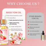 Aroma fresco del Aceite Yoni de fresa BASSI para sensaciones diarias.