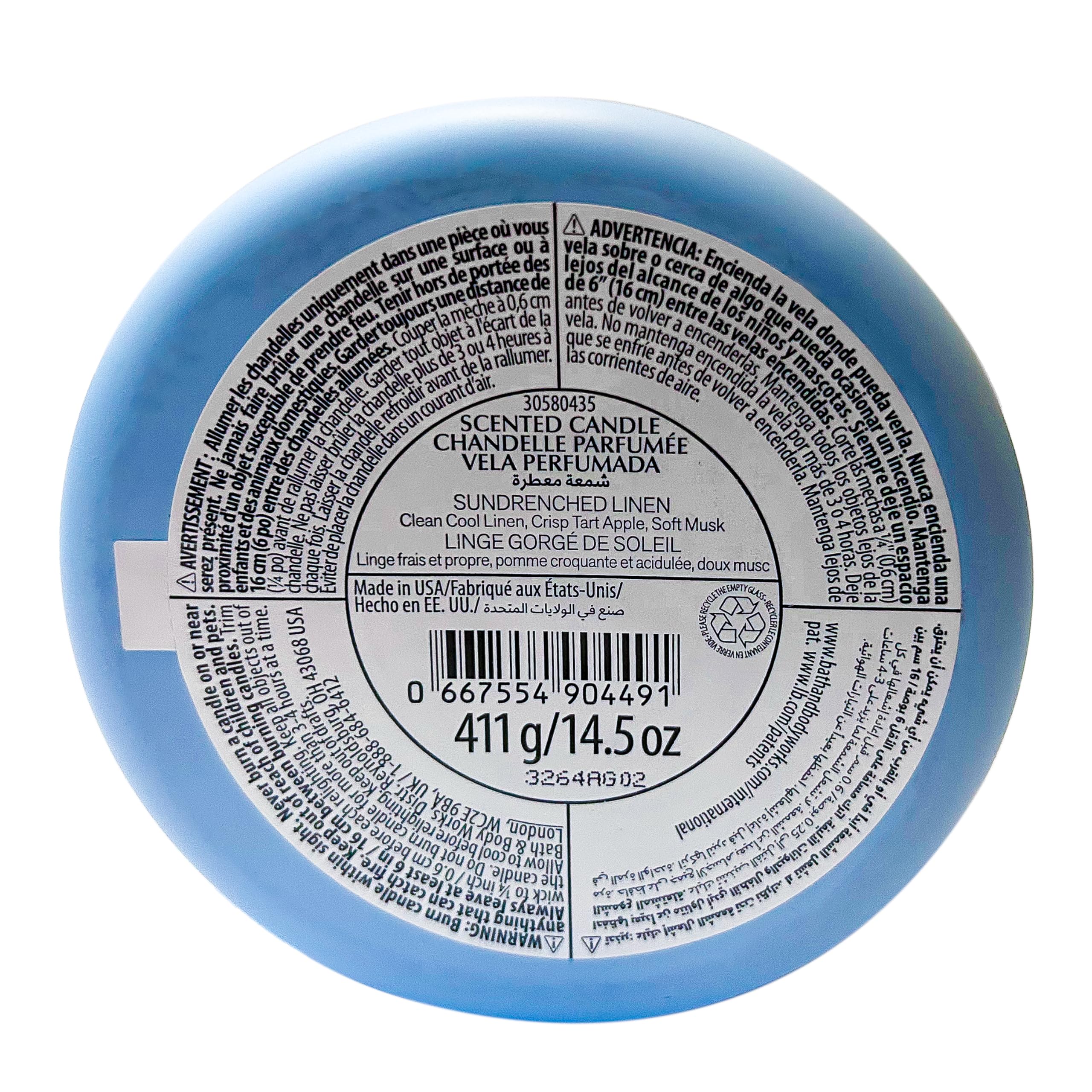 Vela de tres mechas Bath & Body Works para hogar limpio y acogedor
