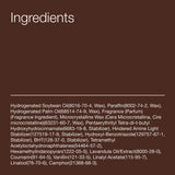Bath & Body Works Mahogany Coconut: mezcla de cera de soja para liberación de fragancia.