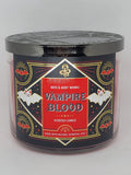 Vela Vampire Blood de Bath & Body Works con 3 mechas para quema uniforme.