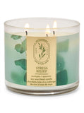 Bath & Body Works vela Eucalipto Menta, vela de tres mechas para aromatizar y relajar espacios.
