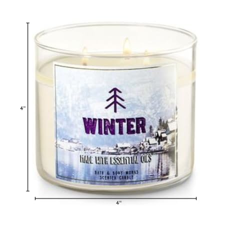 Vela Bath & Body Works fragancia invernal para ambientes amplios y acogedores.