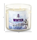Vela Bath & Body Works fragancia invernal para ambientes amplios y acogedores.
