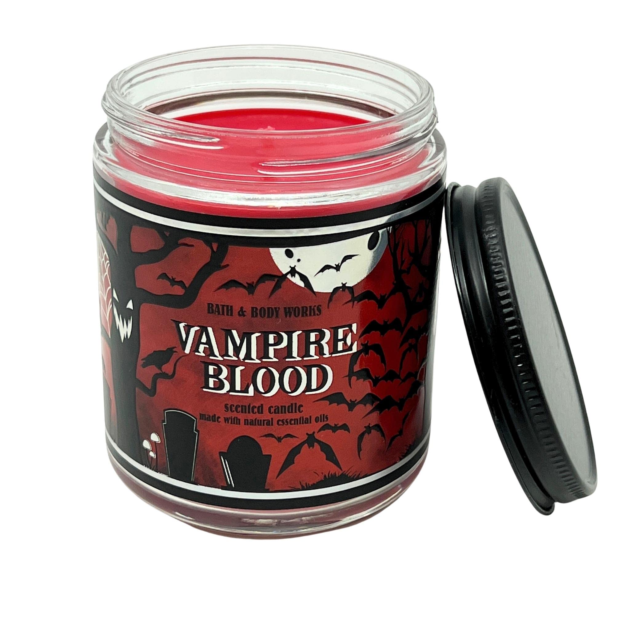 Vela Bath & Body Works con jazmín nocturno y ciruela oscura, ideal para crear ambiente
