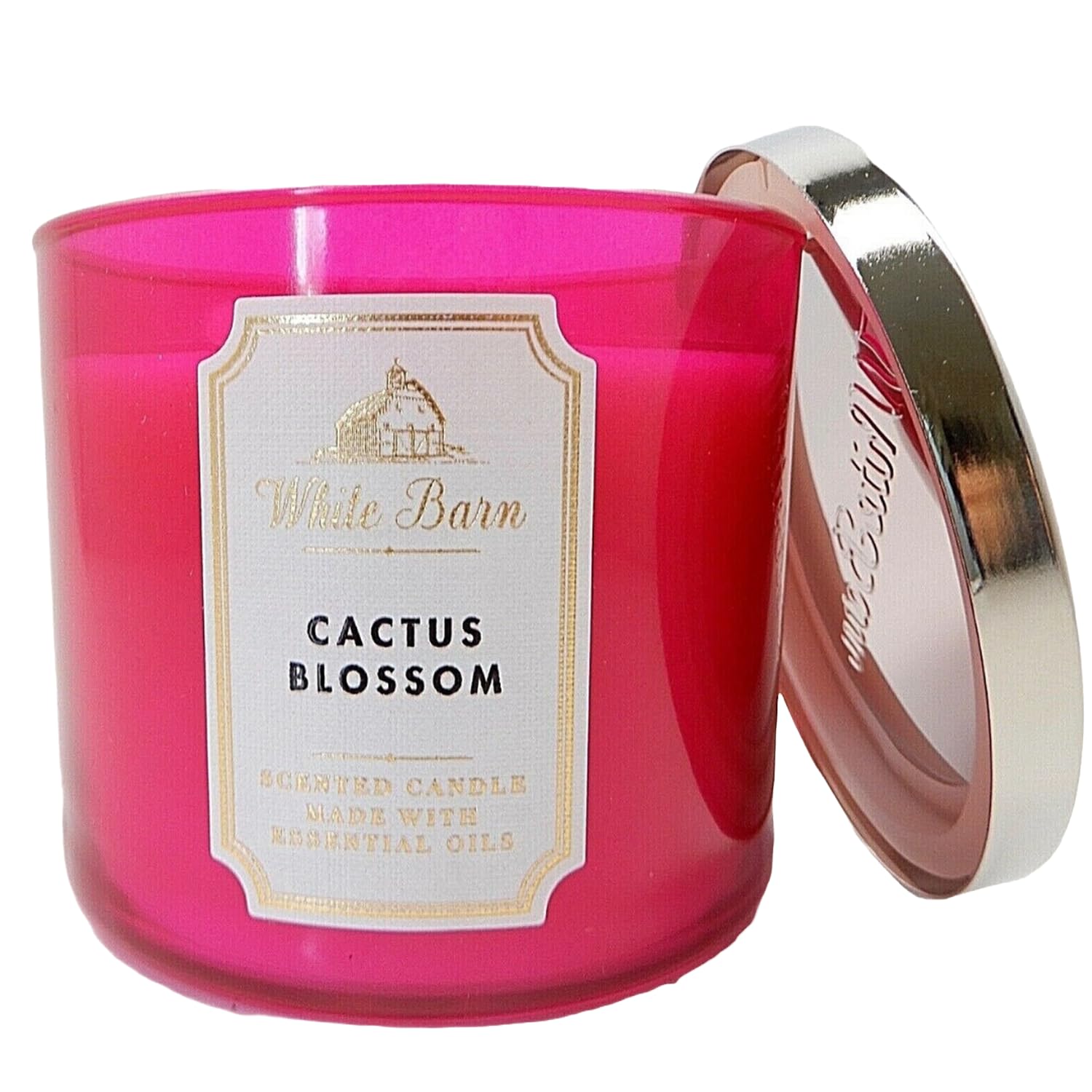 Iluminación cálida con vela Bath & Body Works Cactus Blossom.