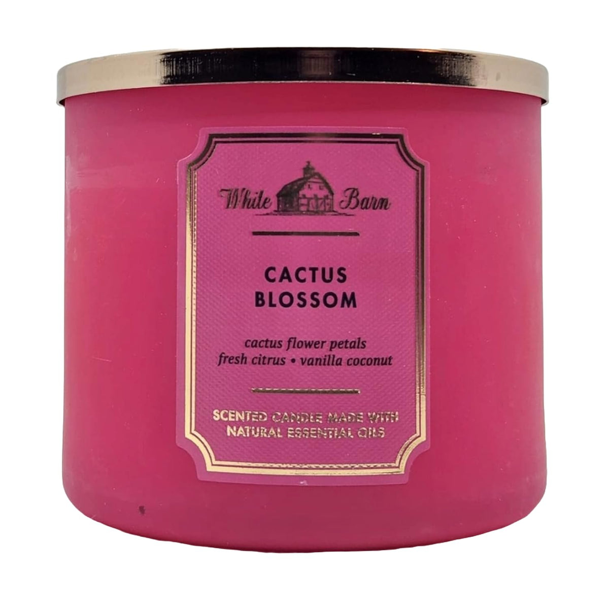Bath & Body Works Cactus Blossom, vela de tres mechas para un ambiente cálido.