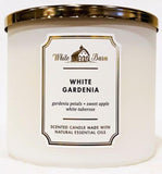 Bath & Body Works White Barn vela 3 mechas, empaque elegante para regalo.