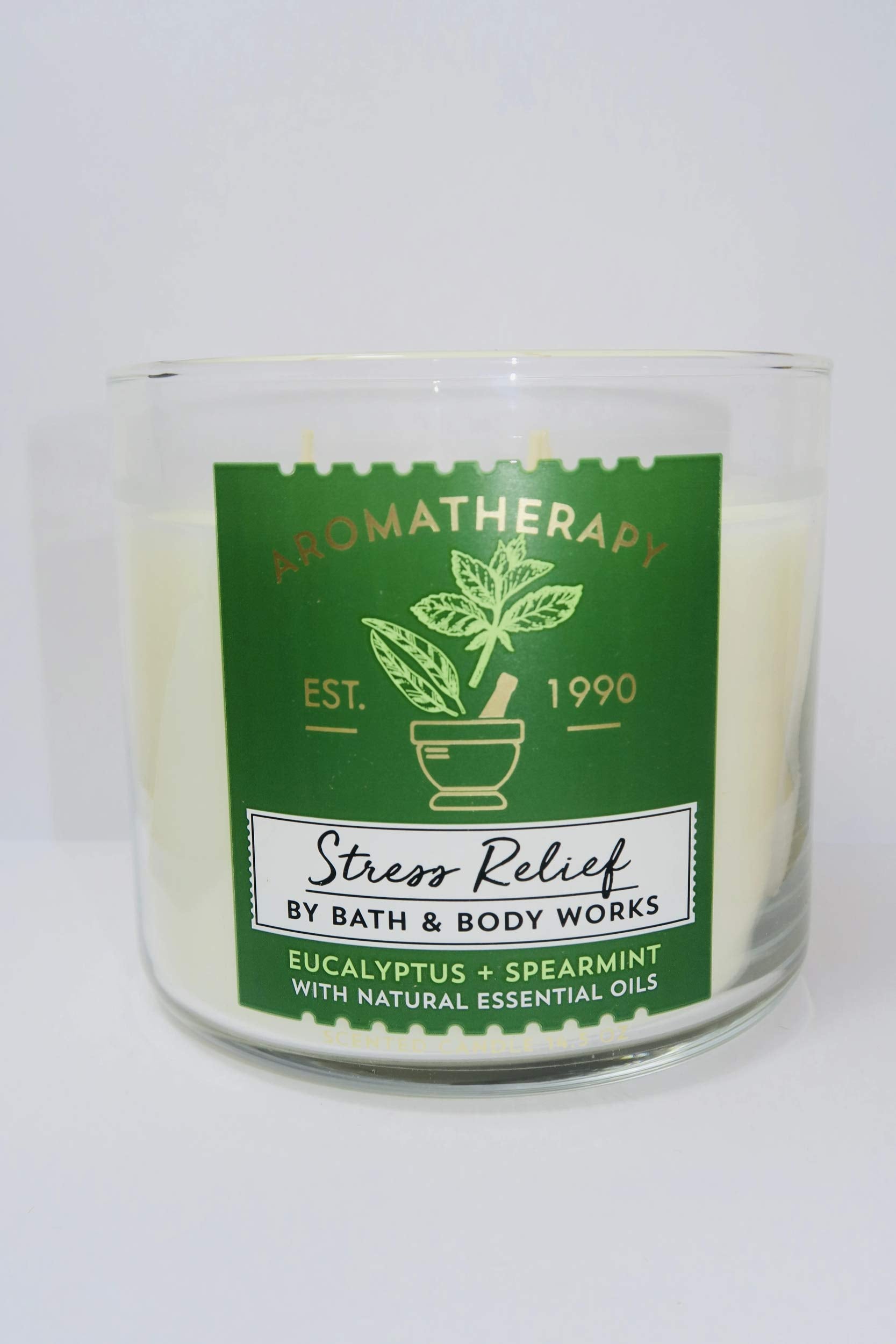 Vela Bath & Body Works aromaterapia envase color varía para estilo estacional.