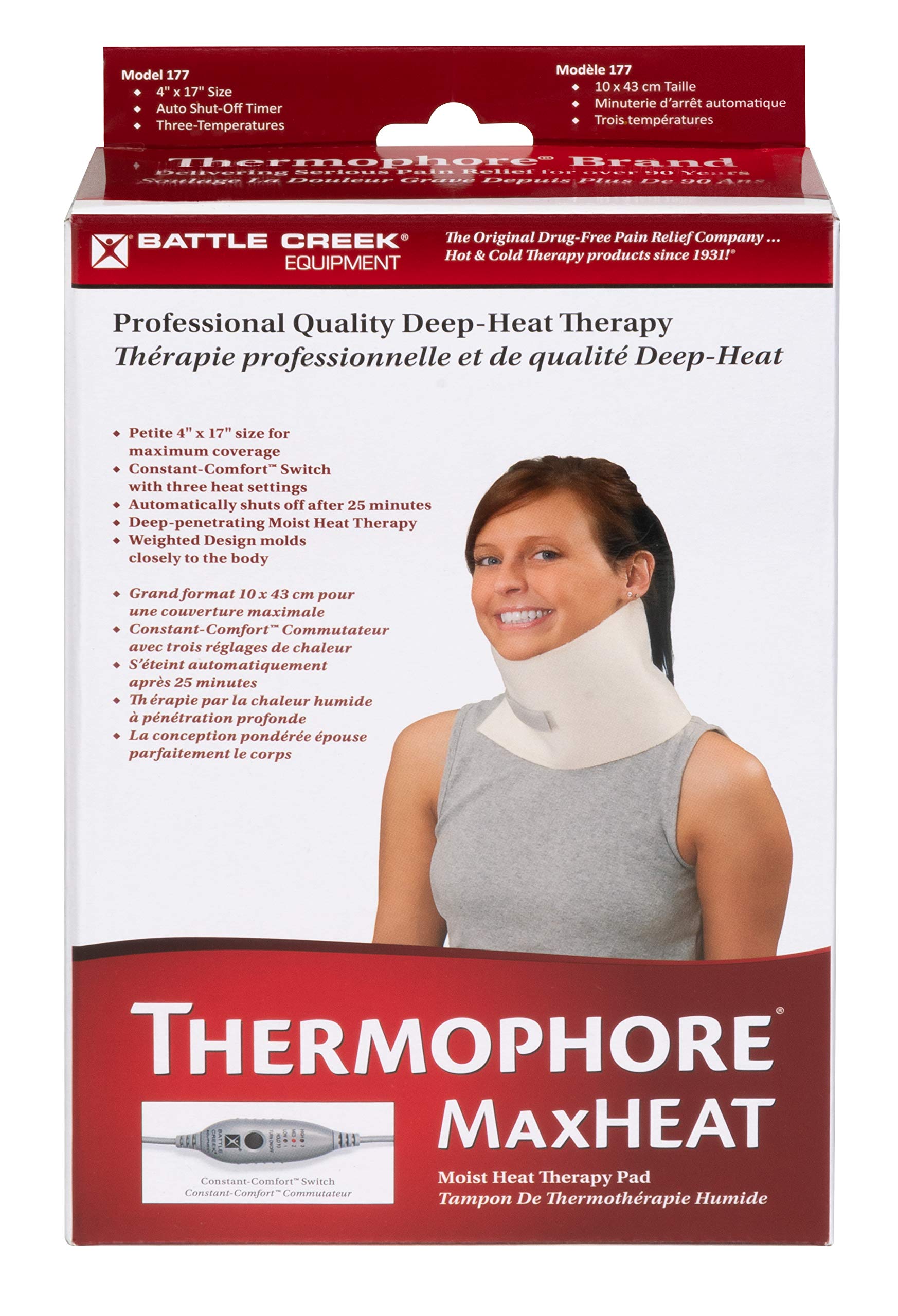 Apagado automático en Thermophore MaxHeat petite 4x17 con seguridad integrada.