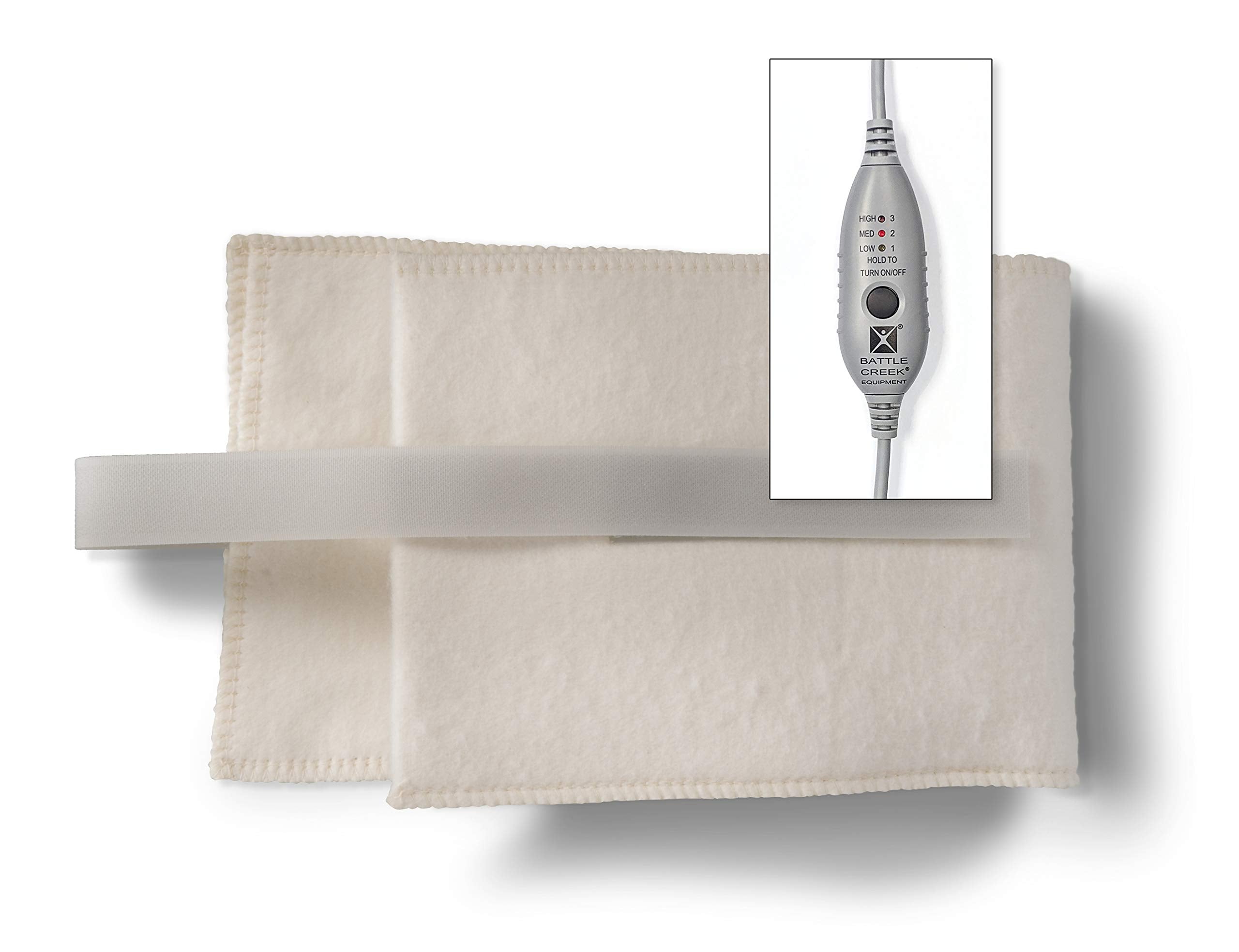Battle Creek Thermophore MaxHeat petite 4x17 calor-humedad-propia para alivio cómodo.
