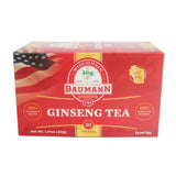 Baumann ginseng americano en bolsas de té para empezar el día con energía.