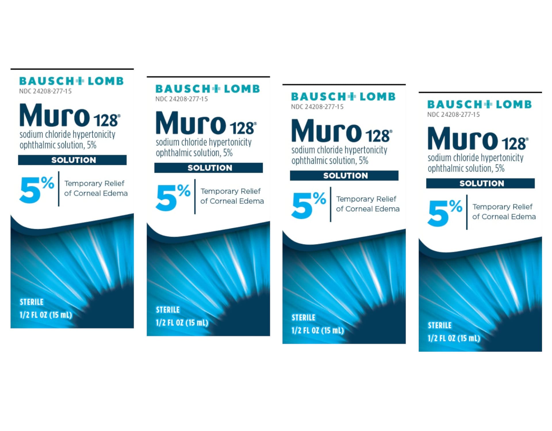 Bausch + Lomb Muro128, solución hipertonica al 5% de uso ocular.