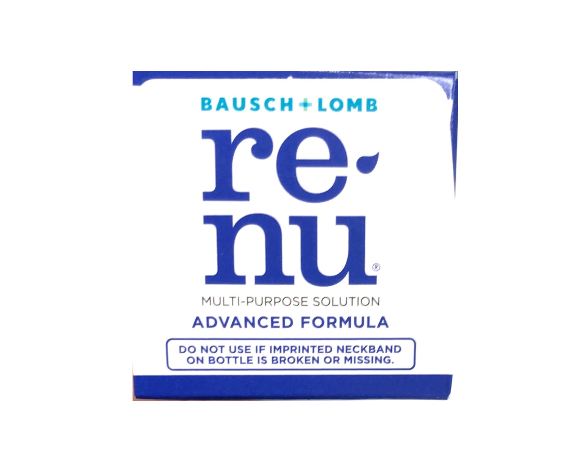 Renu Avanzada frasco-60ml enfocado en conservación y hidratación de lentes.