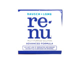 Renu Avanzada frasco-60ml enfocado en conservación y hidratación de lentes.