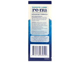 Renu Avanzada formato portátil para cuidado diario de lentes durante viajes.