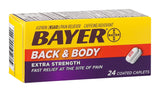 Bayer Back y Body Aspirina 500 mg, tabletas recubiertas para alivio temporal de dolores musculares