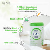BB LAB colágeno estilo K-Beauty sabor Shine Muscat; fácil de consumir.