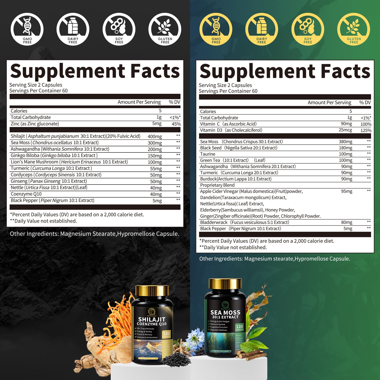 BBEEAAUU Sea Moss cápsulas: nutrientes para digestión y sistema inmune